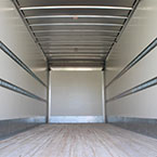 Truck Body Interior View with Optional Sidewall E-Track & Lower Wall Scuff Plates
 