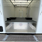 Parcelport Interior - Rear Interior Drop Floor (Shown w Optional Aluminum Gripstrut Bumper) 