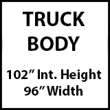 102" Interior Height, 96" Body Width