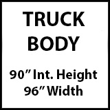 90" Interior Height, 96" Body Width